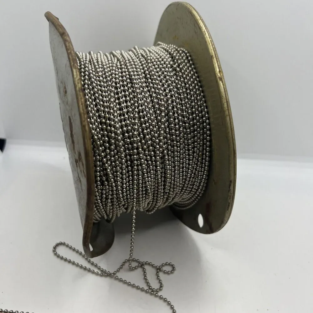 Vintage Metal Roll Of Keychain Chain